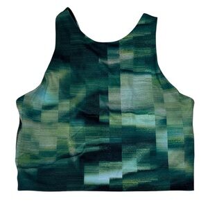 Athleta Green Fitted Crop Tank Top
